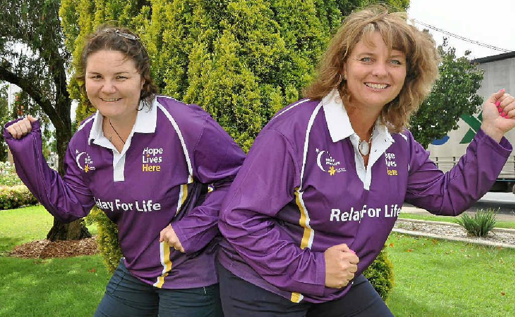Warwick Relay for Life committee chairman Nicole McMahon and South West Queensland coordinator Jo Capp gear up for Warwick’s first ever Relay for Life. Warwick Relay for Life committee chairman Nicole McMahon and South West Queensland coordinator Jo Capp gear up for Warwick’s first ever Relay for Life.